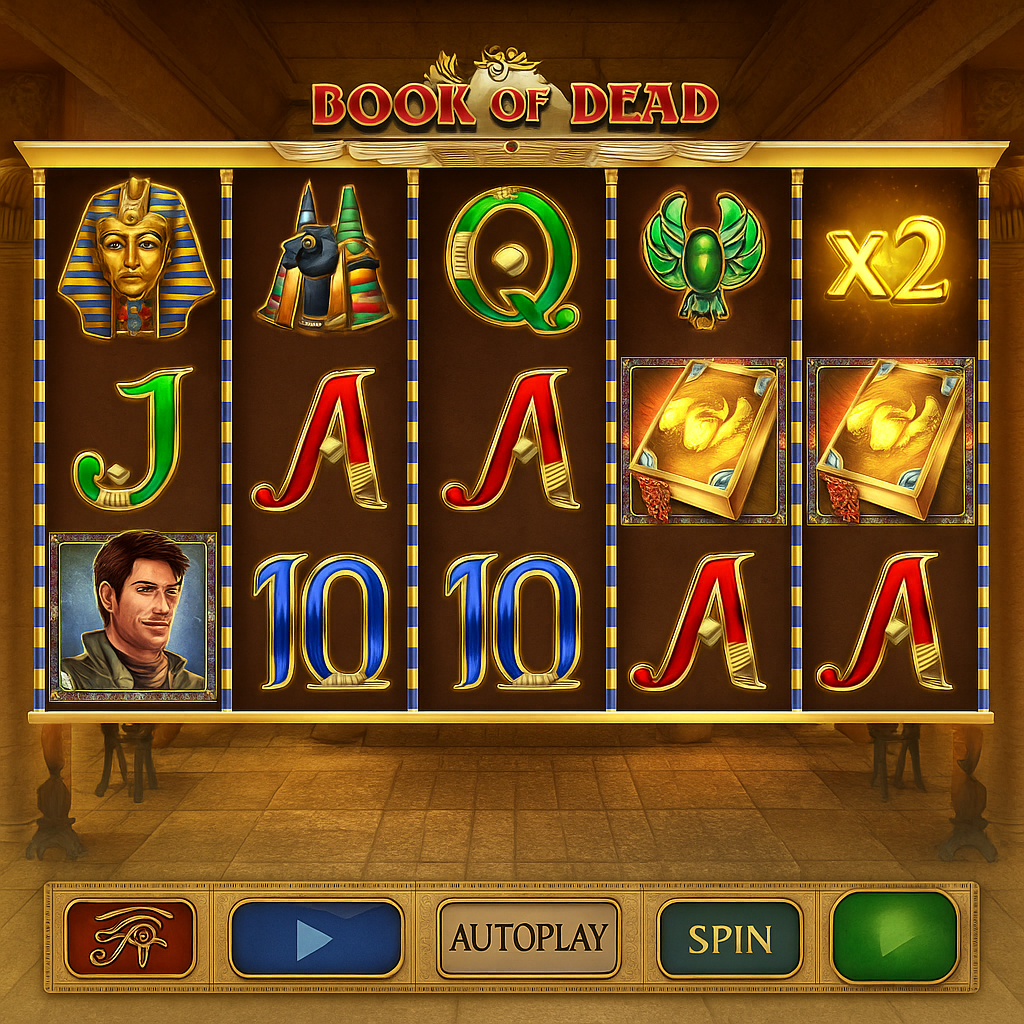 Casina - Book of Dead Slot Game - Egyptian Adventure