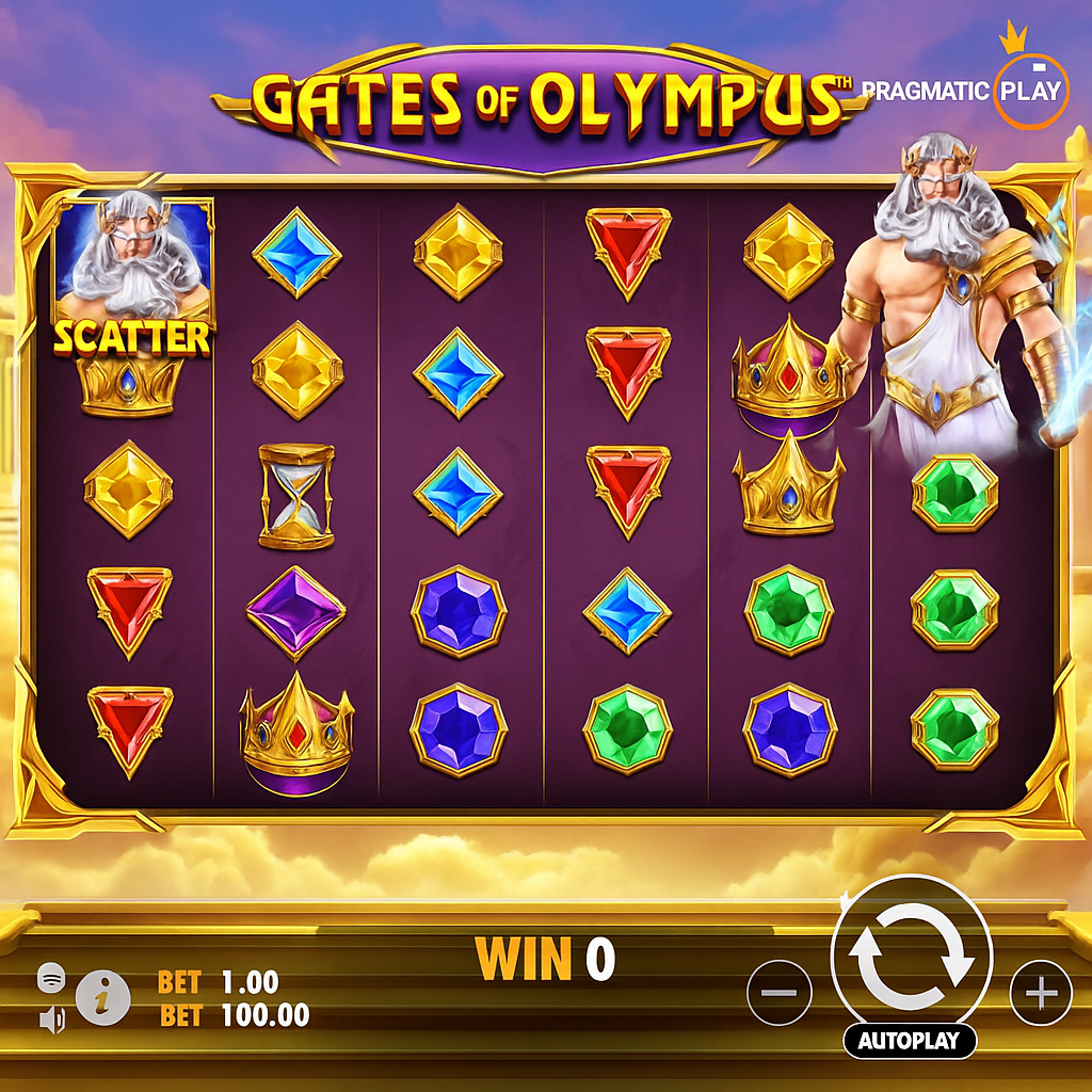 Casina - Gates of Olympus Slot Game by Pragmatic Play