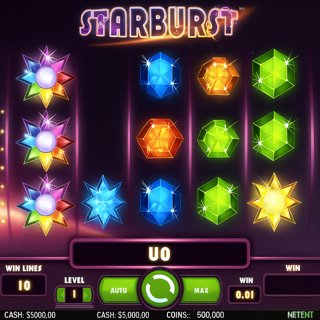 Casina - Starburst Slot Game - Free Spins