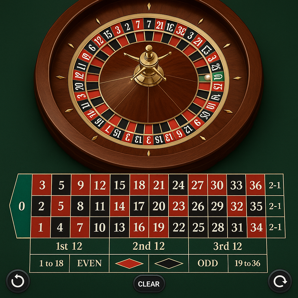Casina - European Roulette - Low House Edge